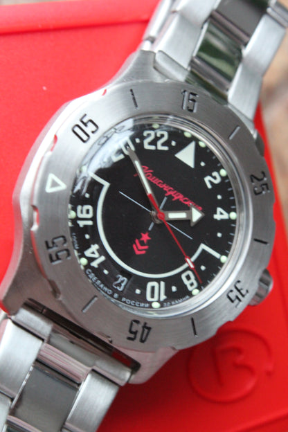 Vostok Komandirsky Mechanical Automatic Wrist Watch K-35 350617