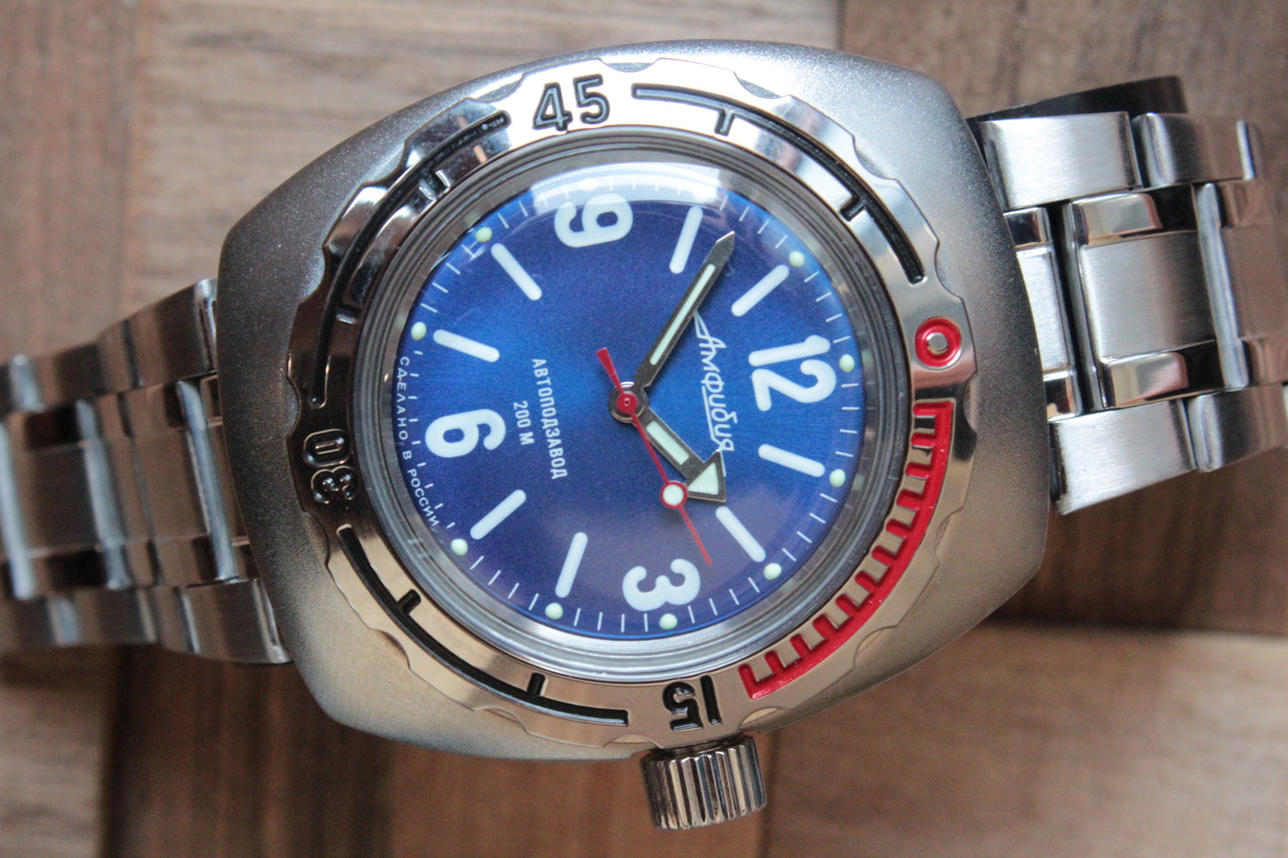 Russian Mechanical Automatic Wrist Watch VOSTOK AMPHIBIAN DIVER 090659