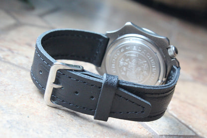 Vostok 536764 - rear view of leather strap and buckle