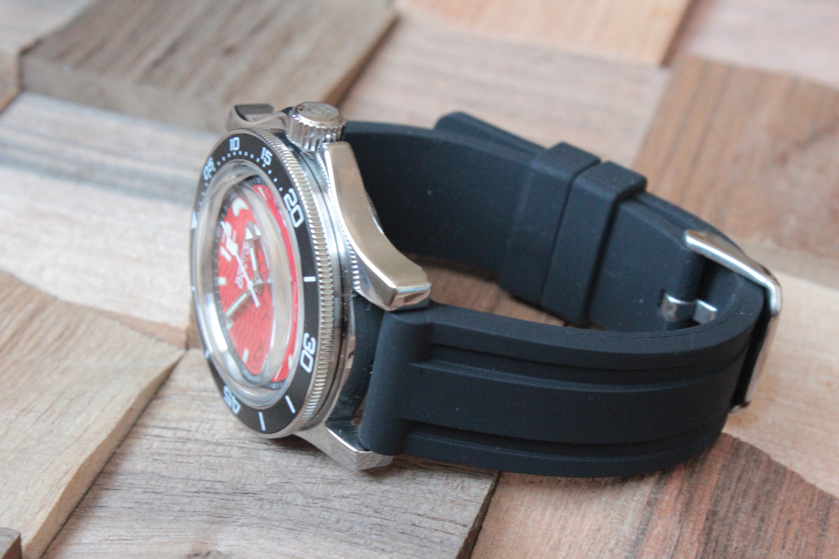 Vostok Amphibia Automatic Watch 13043A, side profile
