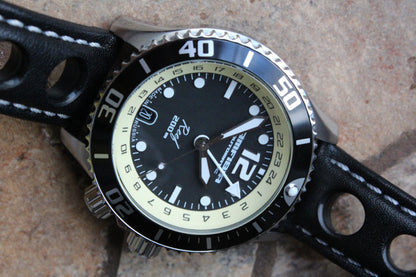 Vostok Amphibia Reef Automatic GMT Watch 080481, alternate front view