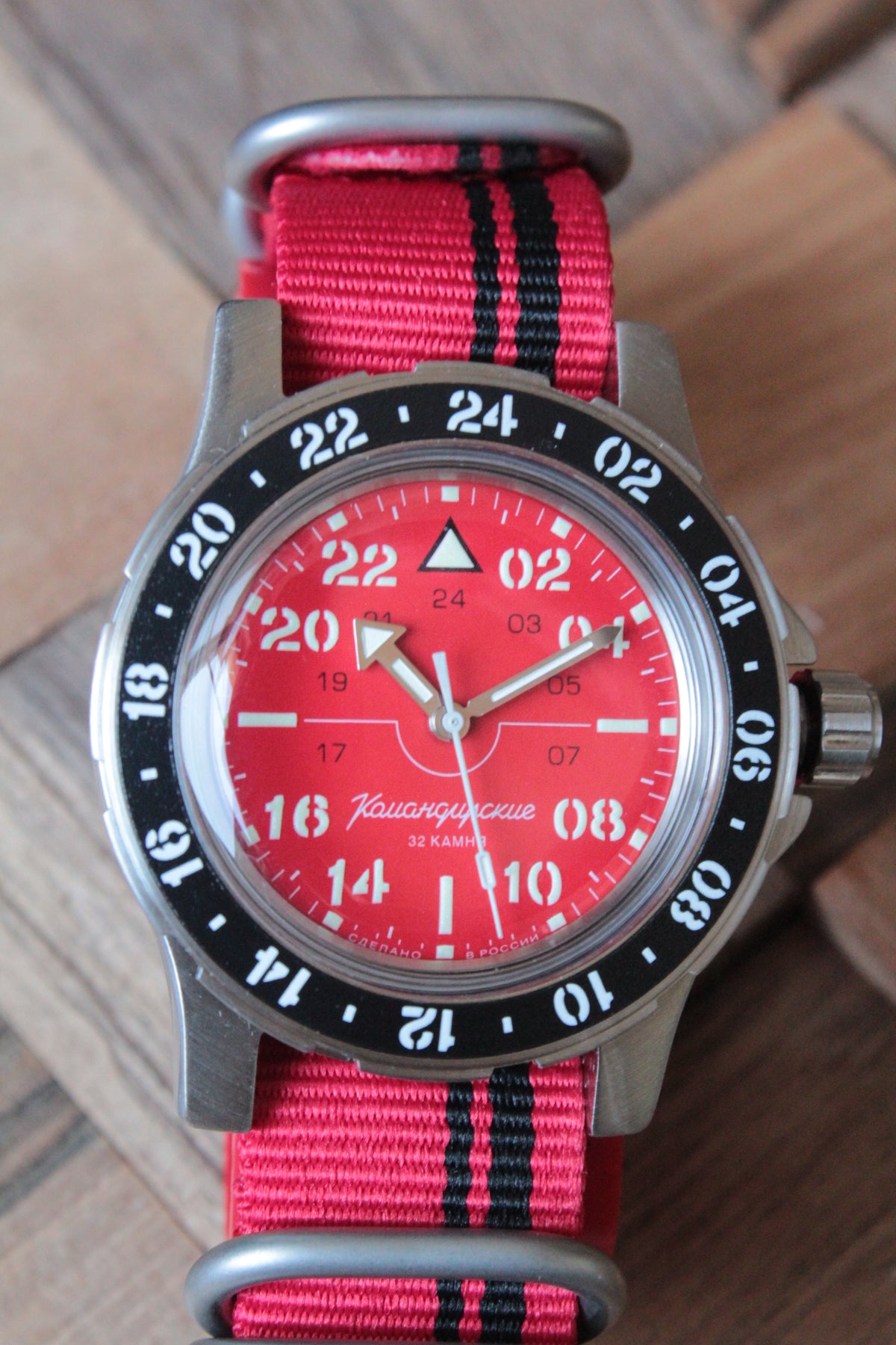 Vostok Komandirskie Automatic 24-Hour Watch 18009B