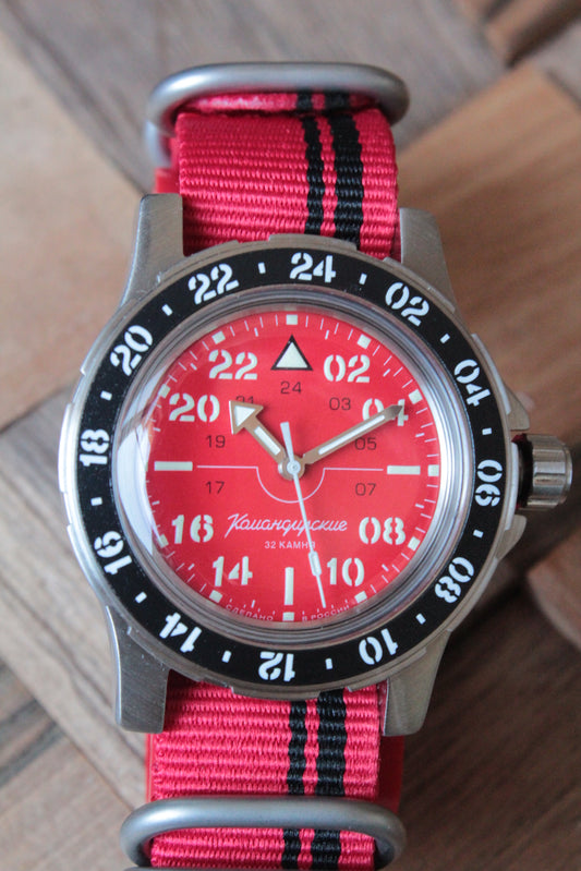 Vostok Komandirskie Automatic 24-Hour Watch 18009B