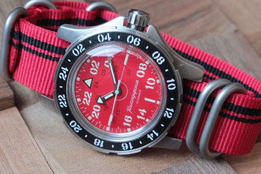 Vostok Komandirskie Automatic 24-Hour Watch 18009B