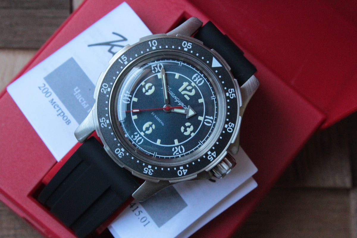 Vostok Komandirskie 18086A — watch with original packaging