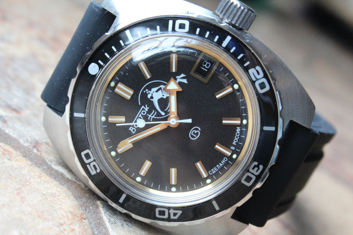Vostok Amphibia Automatic Watch 170805, alternate front view