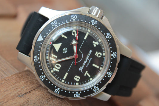 Vostok Komandirskie Automatic Watch 18022A, alternate front view