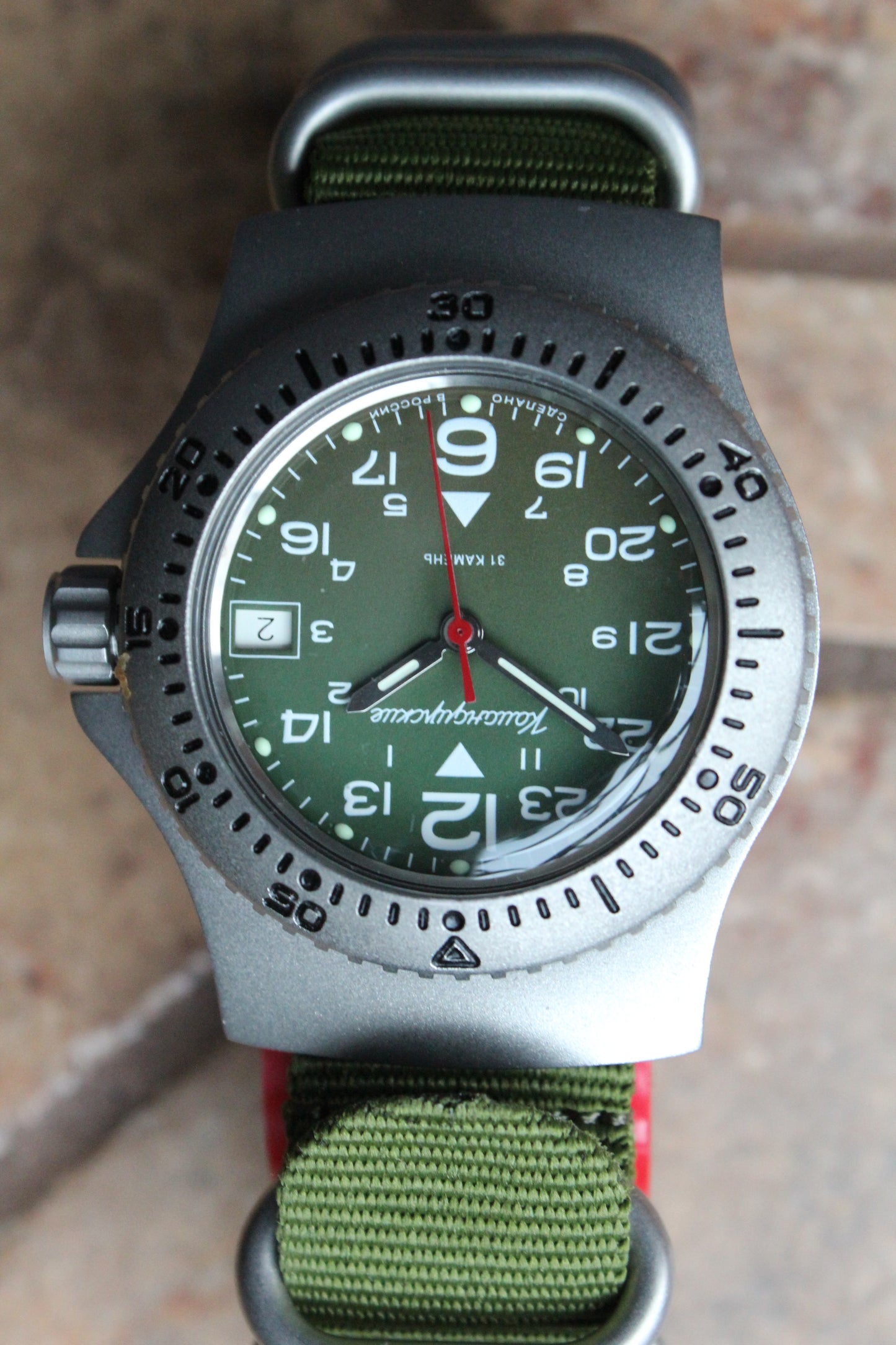 Vostok Komandirskie Mechanical Automatic Wrist Watch Diver 24 Hour 280989