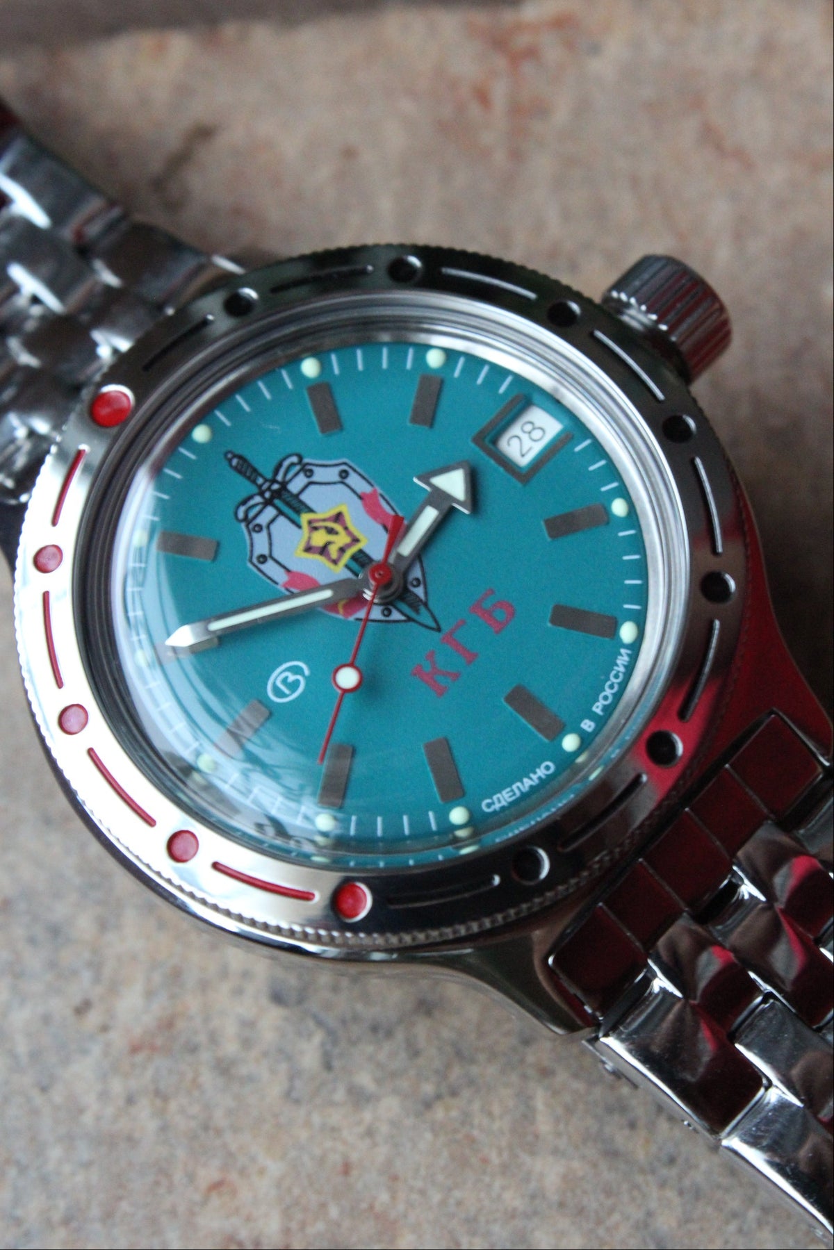 Vostok Amphibian Mechanical Automatic Wrist Watch Diver 420945