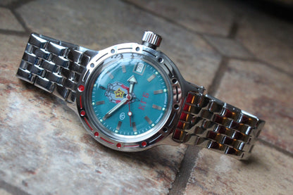 Vostok Amphibian Mechanical Automatic Wrist Watch Diver 420945