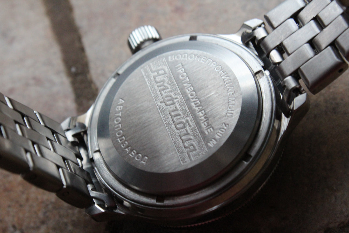 Vostok Amphibian Mechanical Automatic Wrist Watch Diver 420945
