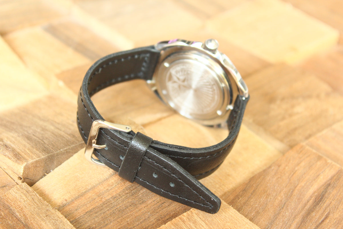Vostok Komandirskie 21118B — leather strap