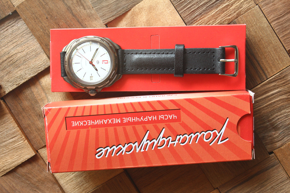 Vostok Komandirskie 21614G — watch with original packaging