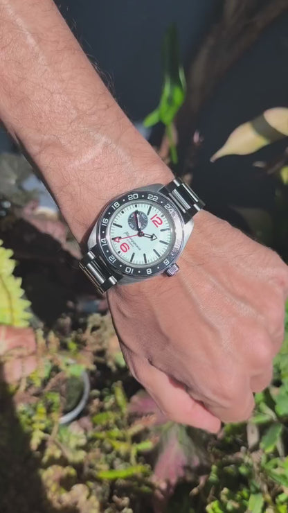 Vostok Komandirsky Automatic Wrist Watch Diver GMT 03099A