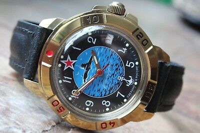 Vostok Komandirsky Military Wrist Watch # 439163 NEW