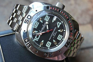 Russian Mechanical Automatic Wrist Watch VOSTOK AMPHIBIAN DIVER 710334