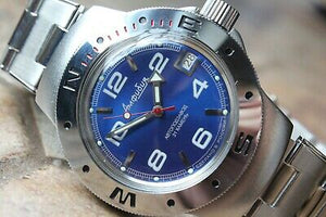 Vostok Amphibian Auto Mechanical Diver wrist watch 060432