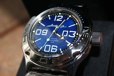 Russian Mechanical Automatic Wrist Watch VOSTOK AMPHIBIAN DIVER 100815