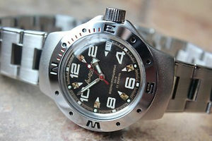 Vostok Amphibian Auto Russian diver wrist watch 060335