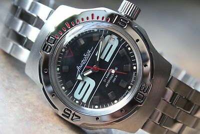 Russian Mechanical Automatic Wrist Watch VOSTOK AMPHIBIAN DIVER 160559