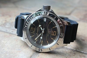 Russian Mechanical Automatic Wrist Watch VOSTOK AMPHIBIAN DIVER 120697