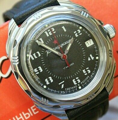 Vostok Komandirsky 211186 Classic Russian Mechanical Military Wrist Watch