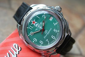 Vostok Komandirsky Russian Military Wrist Watch # 211307 NEW