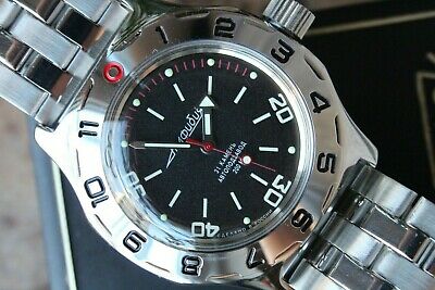 Russian Mechanical Automatic Wrist Watch VOSTOK AMPHIBIAN DIVER 100820