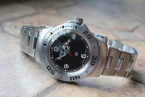 Vostok Amphibian Russian diver wrist watch 060634