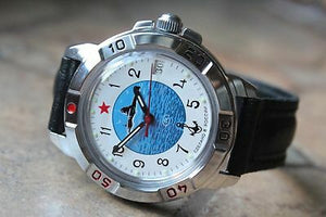 Vostok Komandirsky Russian Military Wrist Watch # 431055 NEW