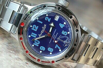 Russian Mechanical Automatic Wrist Watch VOSTOK AMPHIBIAN DIVER 420382