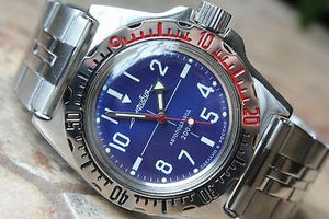 Russian Mechanical Automatic Wrist Watch VOSTOK AMPHIBIAN DIVER 110648