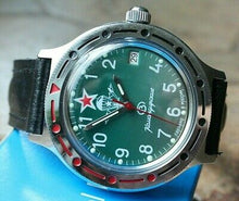 Load image into Gallery viewer, Vostok Komandirsky 921307 Automatic Mechanical Military Wrist Watch NEW
