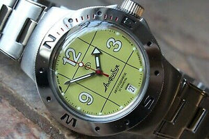Vostok Amphibian Auto Russian diver wrist watch 060142