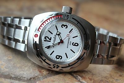 Russian Mechanical Automatic Wrist Watch VOSTOK AMPHIBIAN DIVER 090486
