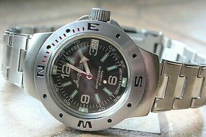 Vostok Amphibian Auto Russian diver wrist watch 060640