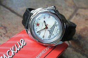 Vostok Komandirsky Russian Military Wrist Watch # 211428 NEW