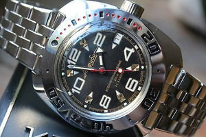 Russian Mechanical Automatic Wrist Watch VOSTOK AMPHIBIAN DIVER 710335