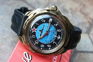 Vostok Komandirsky Russian Military Wrist Watch # 219163 NEW