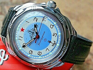 Vostok Komandirsky Russian Military Wrist Watch # 211879 NEW