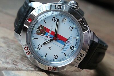 Vostok Komandirsky Military Wrist Watch # 431330 NEW