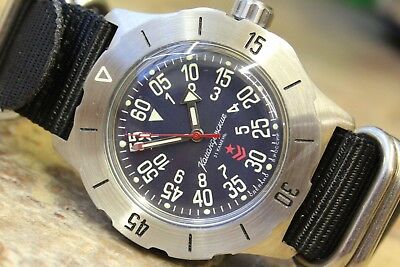 Russian Mechanical Automatic Wrist Watch VOSTOK Komandirsky K-35 350745