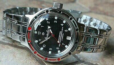 Vostok Amphibian Mechanical Automatic Wrist Watch Diver 420269
