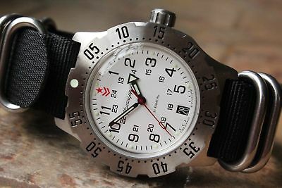 Russian Mechanical Automatic Wrist Watch VOSTOK Komandirsky K-35 350752