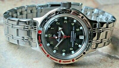 Vostok Amphibian Mechanical Automatic Wrist Watch Diver 420270