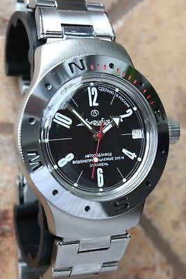 Vostok Amphibian Auto Russian diver wrist watch 060484