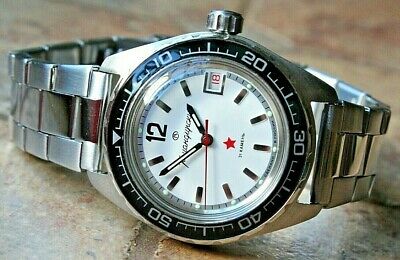 Vostok Komandirsky Auto Russian Military Wrist Watch # 020739 NEW