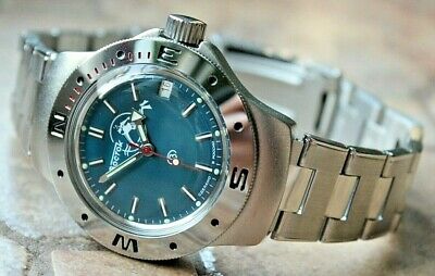 Vostok Amphibian Diver Mechanical Automatic Wrist Watch Scuba Dude 060059