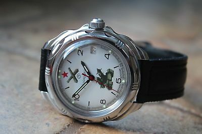 Vostok Komandirsky Military Wrist Watch # 211275 NEW