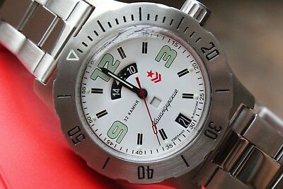 Russian Mechanical Automatic Wrist Watch VOSTOK Komandirsky K-35 350606